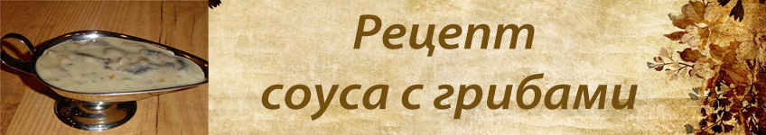 Как приготовить соус с грибами